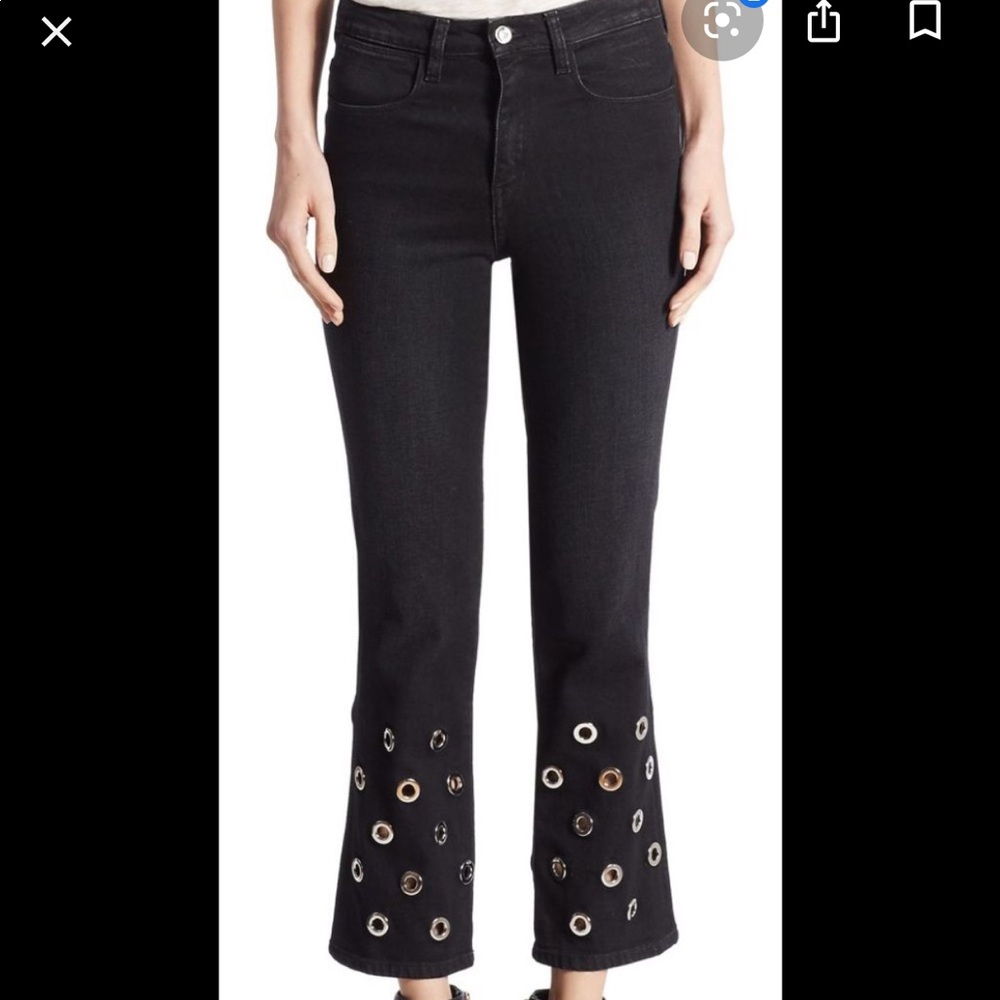 Brand New Brockenbow cropped high waist jean
